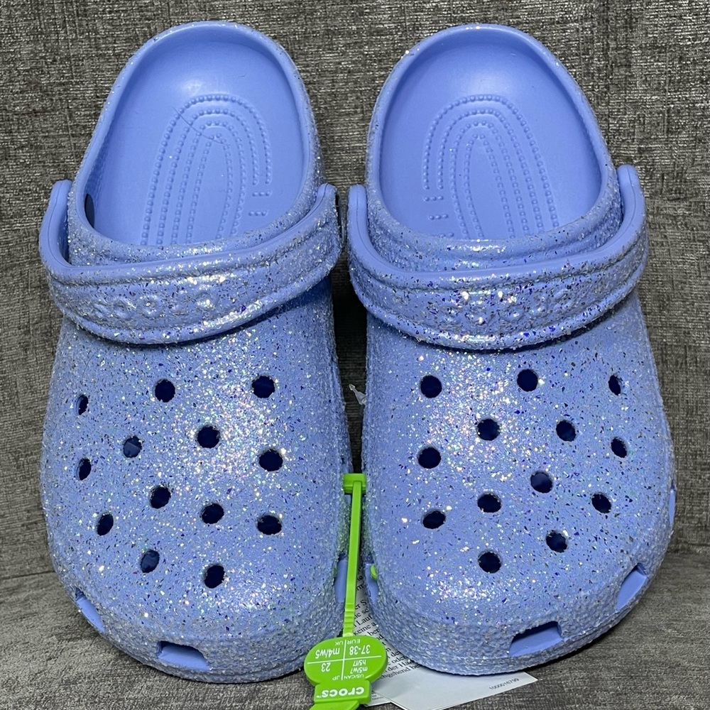 Women’s limited edition glitter crocs